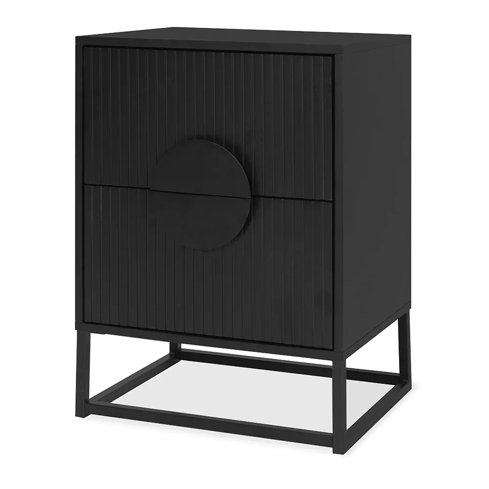 Groove Bedside Table BLACK/WHITE