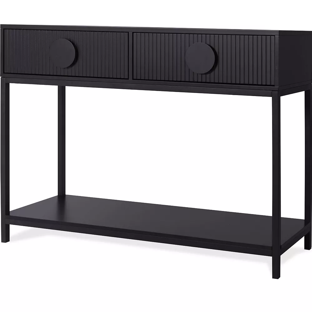 Groove Hall Table BLACK/WHITE